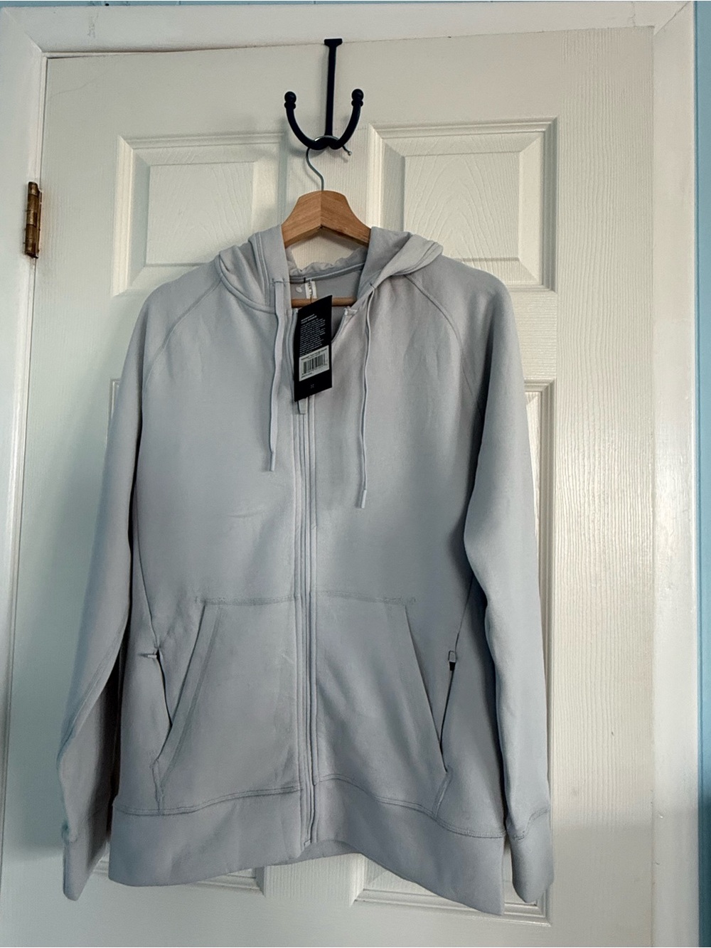 Ten Thousand Midweight Tech Full Zip Hoodie Light Gray NWT Small S